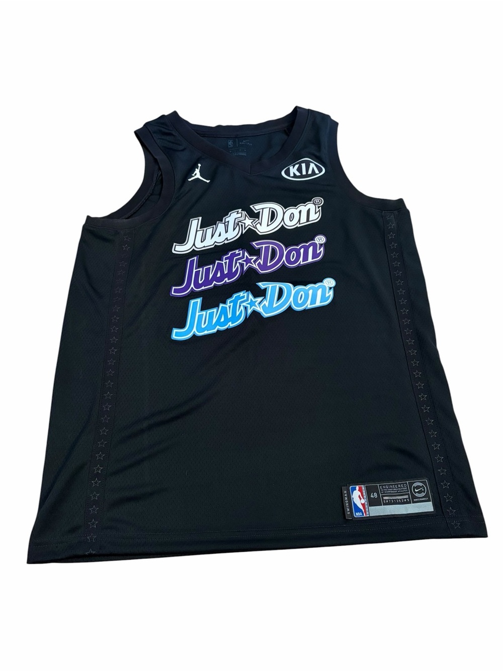 Jordan X Just Don mens L black jersey